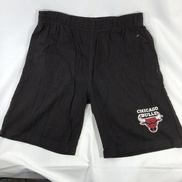 VINTAGE CHICAGO BULL STARTER SHORTS NBA BASKETBALL RED BLACK 90s RARE LARGE - Picture 1 of 12